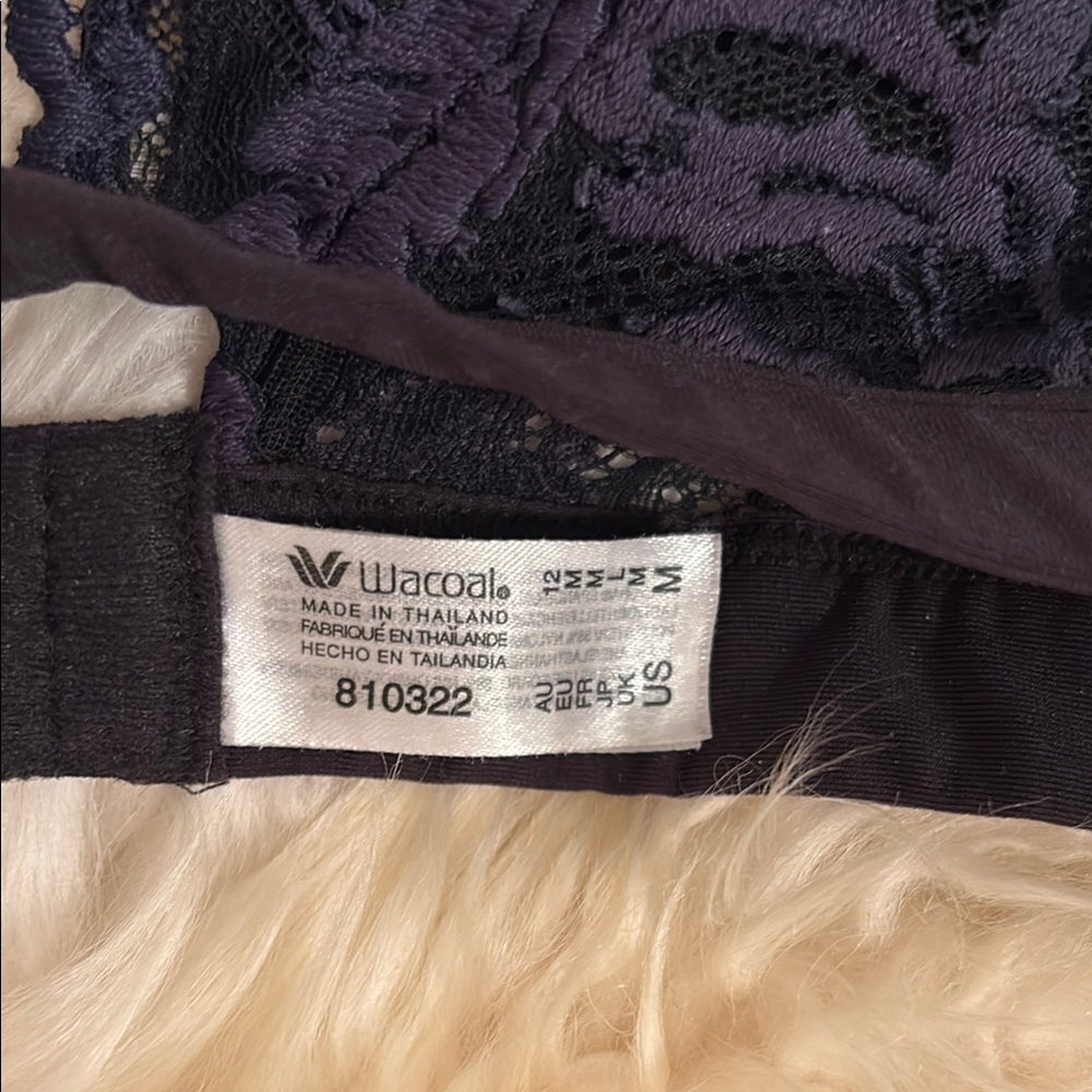 Wacoal Embrace Lace Bralette Set - Navy, White, Nude, Blue Bust Size 36/ Medium - Picture 3 of 10